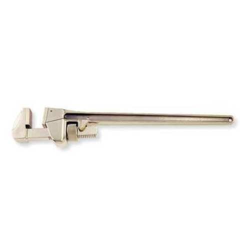 14 Nonspark Straight Pipe Wrench Aluminum 2-13/16 Jaw 14 Nonspark Straight Pipe Wrench Aluminum 2-13/16 Jaw